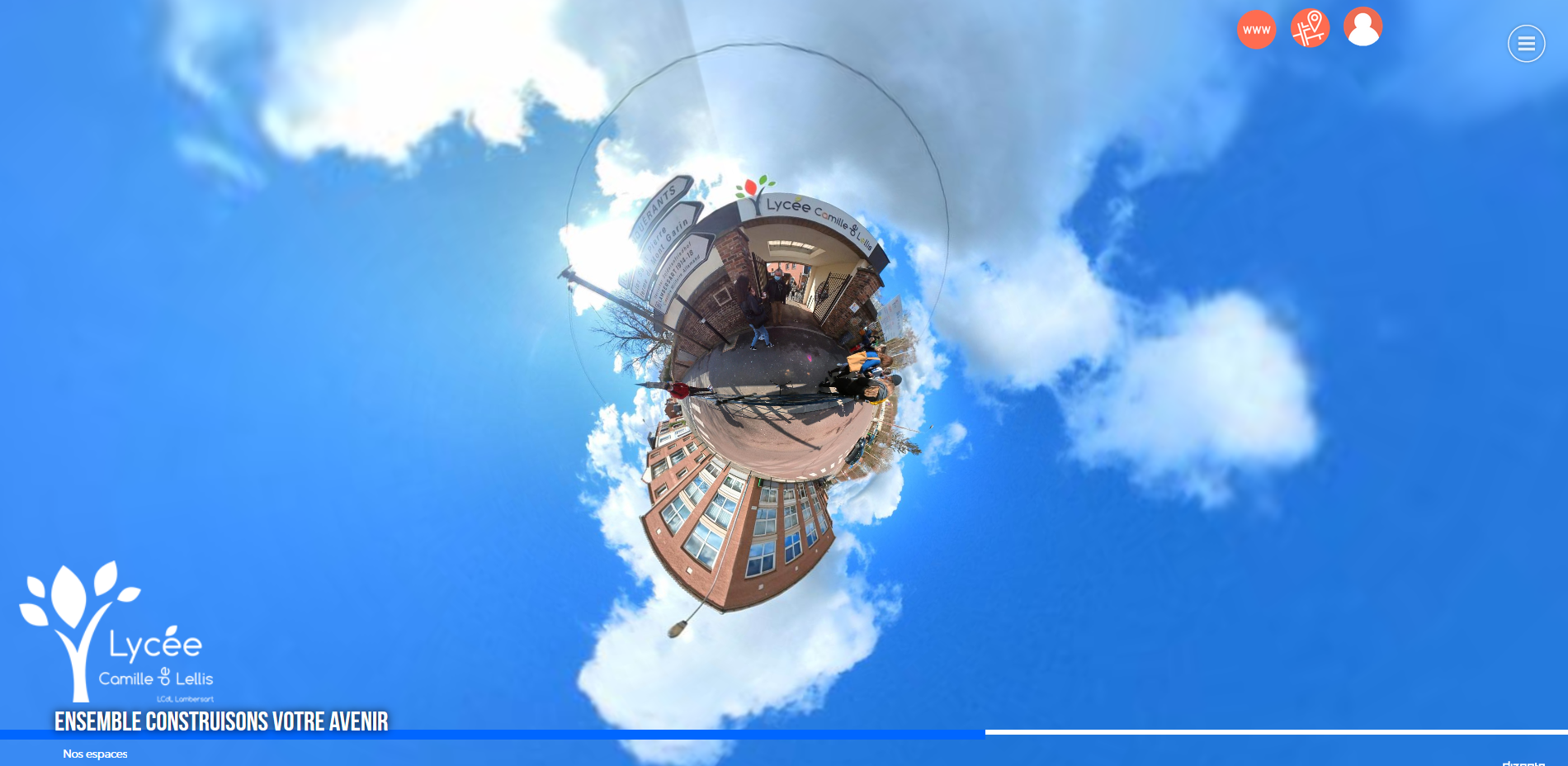 Visite virtuelle école